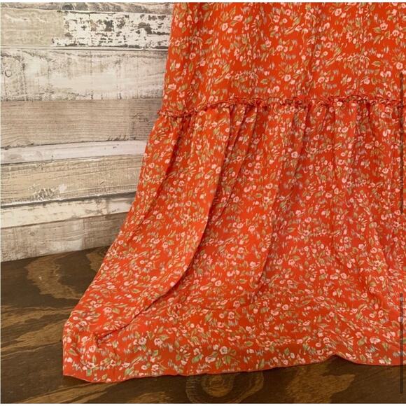 NWT Divine Heritage Sweet Virginia Ditsy Maxi Dress in Strawberry - Picture 5 of 8